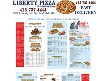 Tablet Screenshot of libertypizzaonline.com